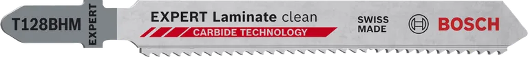 Bosch EXPERT Laminate Clean T128BHM jigsaw blade carbide.