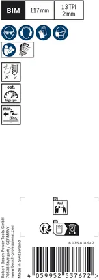 Bosch EXPERT Hardwood 2-side clean T 308 BF Jigsaw Blade.
