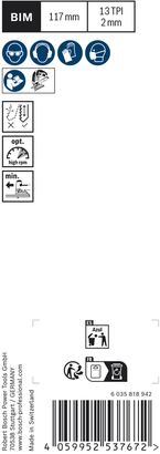 Bosch EXPERT Hardwood 2-side clean T 308 BF Jigsaw Blade.