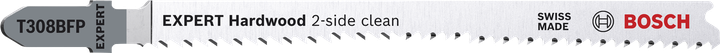 EXPERT Hardwood 2-side clean T308BFP Bosch EXPERT Hardwood 2-side clean T308BFP jigsaw blade.