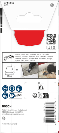 Bosch Starlock ATZ 52 SC multi material blade 52×26 mm.