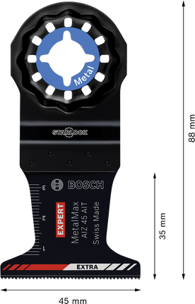 Bosch EXPERT AIZ 45 AIT MetalMax plunge cut blade, carbide.