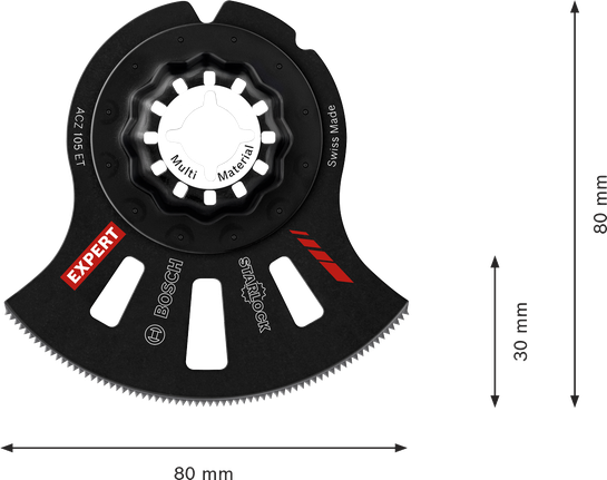 Bosch EXPERT ACZ 105 ET carbide segment saw blade.