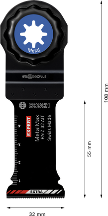 Bosch EXPERT PAIZ 32 AIT MetalMax plunge cut blade, 32mm.