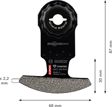 Bosch EXPERT MATI 68 RD4 diamond corner blade.