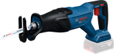 Bosch GSA18V-280 cordless reciprocating saw for metal cutting.