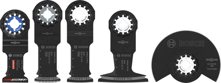 Bosch Cutting Set 5 pcs for multi-tool saw applications.