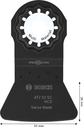 Bosch Multi Material ATZ 52 SC Starlock cutting blade.