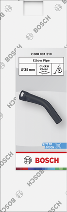 Bosch 35 mm elbow pipe for vacuum cleaner.