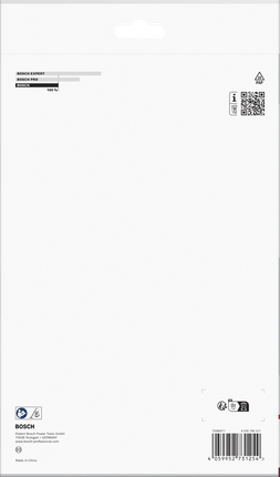 Bosch fleece vacuum cleaner bag packaging.