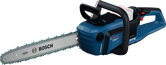 Bosch cordless chainsaw GKE 18V-40 with 8Ah battery.