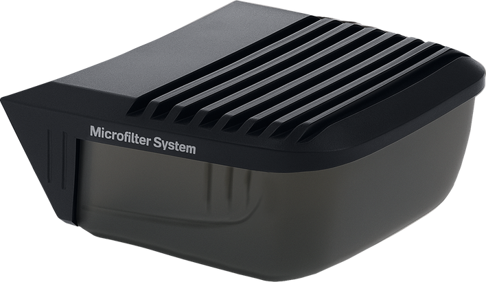 Bosch dust box with filter for microfilter system.
