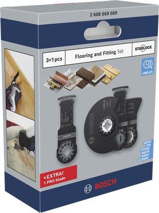 Bosch flooring and fitting Starlock set 4 pcs.