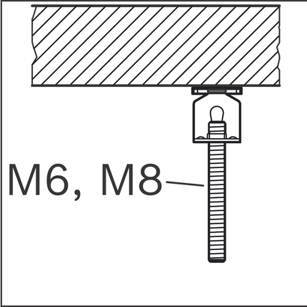 Internal thread hanger.