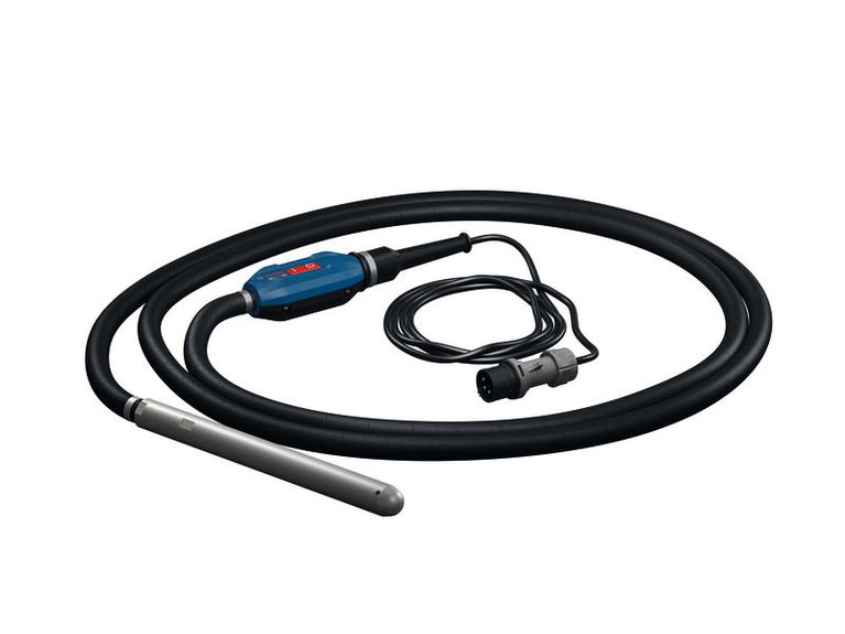 Bosch GDI38-500 concrete vibrator with attached power cable.