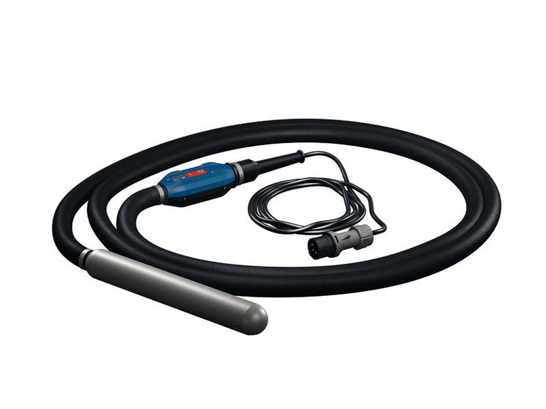 Bosch GDI59-500 concrete vibrator with flexible hose.