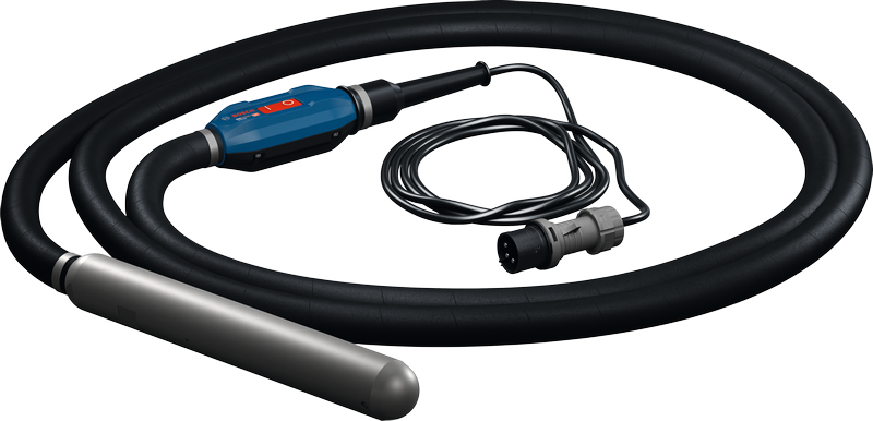 Bosch GDI59-500 concrete vibrator with flexible hose.