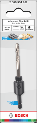 Object #200588892: 2608594622_bo_pro_p_f_1 Bosch Arbor and Pilot Drill for Hole Saw 14-30 mm.