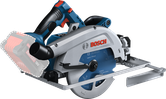 Bosch GKS 18V-68 GC cordless circular saw for wood cutting.