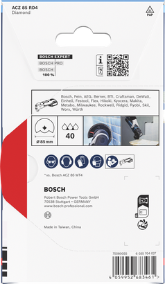 Object #200590948: 2608902057_bo_pro_p_b_1 Bosch EXPERT ACZ 85 RD4 diamond grout segment blade 85mm.