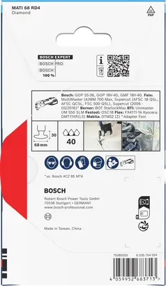 Bosch EXPERT MATI 68 RD4 diamond corner blade, 68 mm.