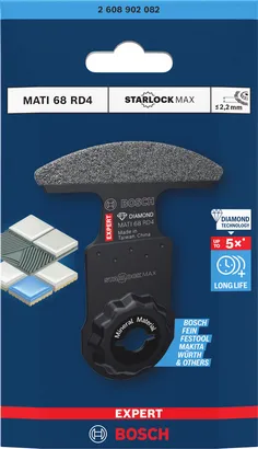 Bosch EXPERT MATI 68 RD4 diamond corner blade for tiles.