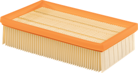 Bosch cellulose flat-pleated filter for dust extraction.
