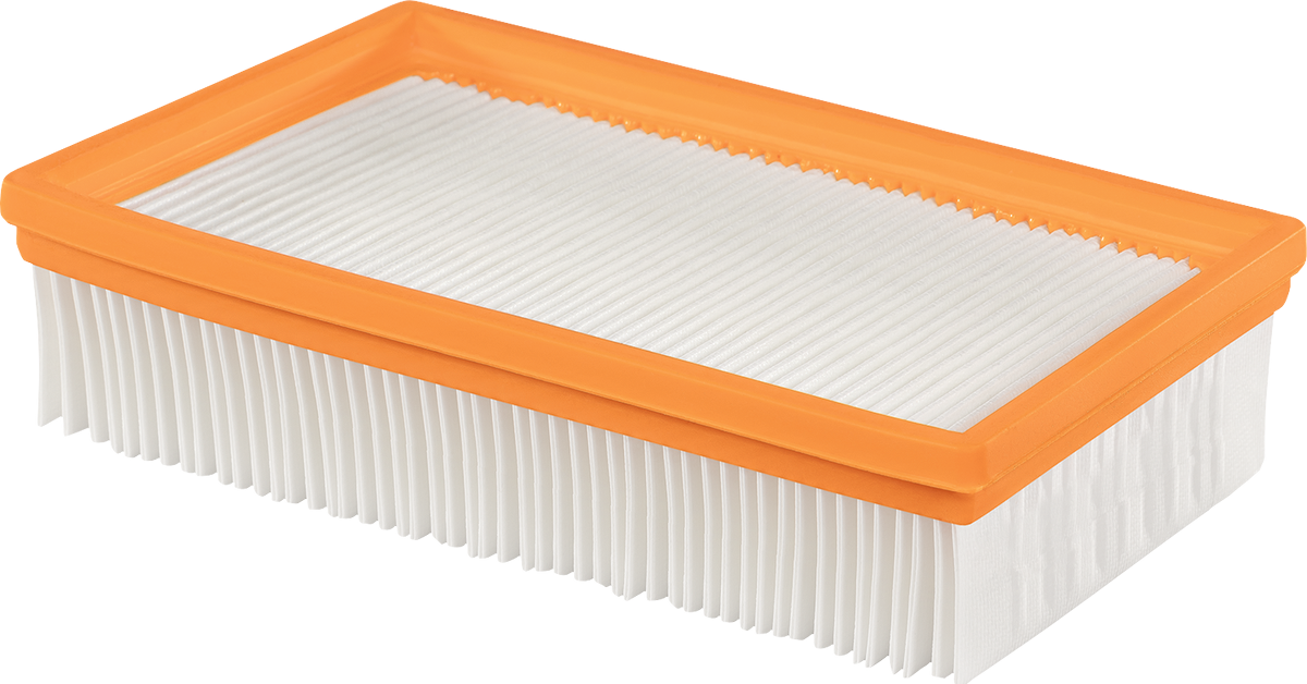 Bosch polyester flat-pleated filter for dust extraction.