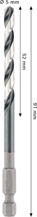 Bosch PRO Metal HSS-G Impact Twist Drill Bit 5 mm.