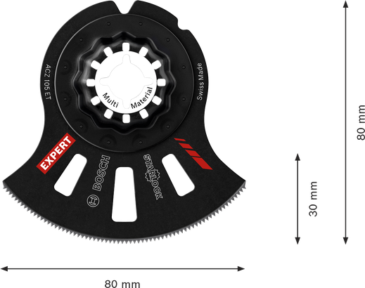 Bosch EXPERT ACZ 105 ET multi material segment saw blade.