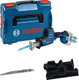 Bosch GSA 18V-24 cordless reciprocating saw set.