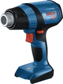 Bosch GHG 18V-50 cordless heat gun with two temperature levels.