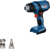 Bosch GHG 18V-50 cordless heat gun with nozzles.