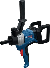 Bosch GRW 18V-120 cordless mixer with ergonomic handles.