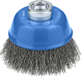Bosch Metal Clean Cup Brush 75 mm for angle grinders.