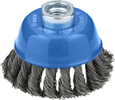 Bosch Metal Heavy Cup Brush 75 mm for angle grinders.