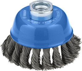 Bosch Metal Heavy Cup Brush 75 mm for angle grinders.