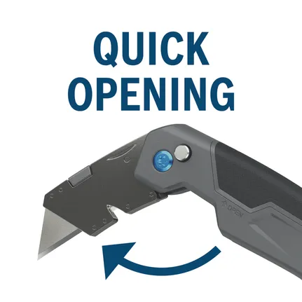 Quick opening utility knife.