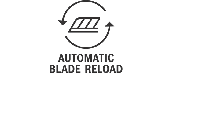 Automatic blade reload.