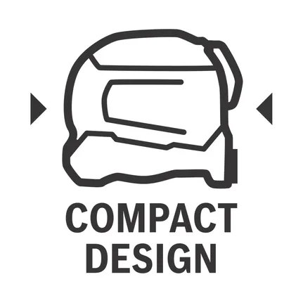 Tape measure compact design.