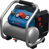 Bosch GKO18V-51 air compressor with control gauges.