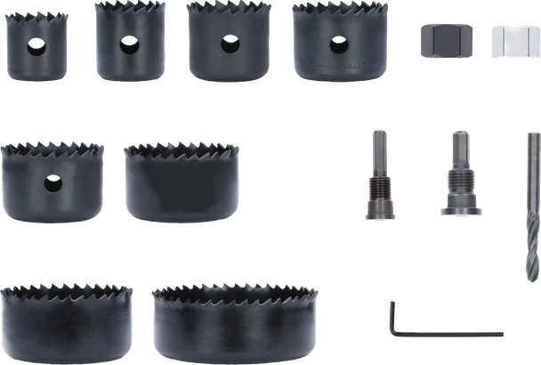 Wood and Drywall arbored Hole Saw Set with Pilot Drill
