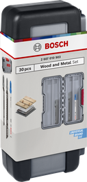 Bosch Wood and Metal Jigsaw Blade Set 30 pcs in case.