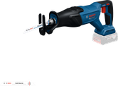 Bosch GSA 18V-28 reciprocating saw with blade.