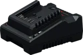Bosch GAL 18V-40 battery charger with status indicator.