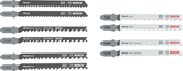 Bosch Wood Jigsaw Blade Set, 10 pieces for clean and fast cuts.