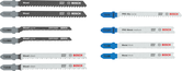 Bosch Wood and Metal Jigsaw Blade Advanced Set, 10 pieces.