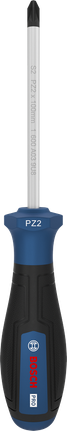 Bosch PRO Screwdriver PZ2 x 100 mm with ergonomic handle.