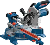 Bosch GCM305-216S mitre saw with sliding rail.