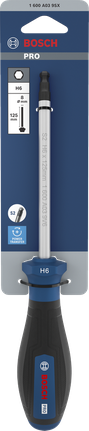 Bosch PRO Screwdriver H6 x 125 mm with ergonomic handle.